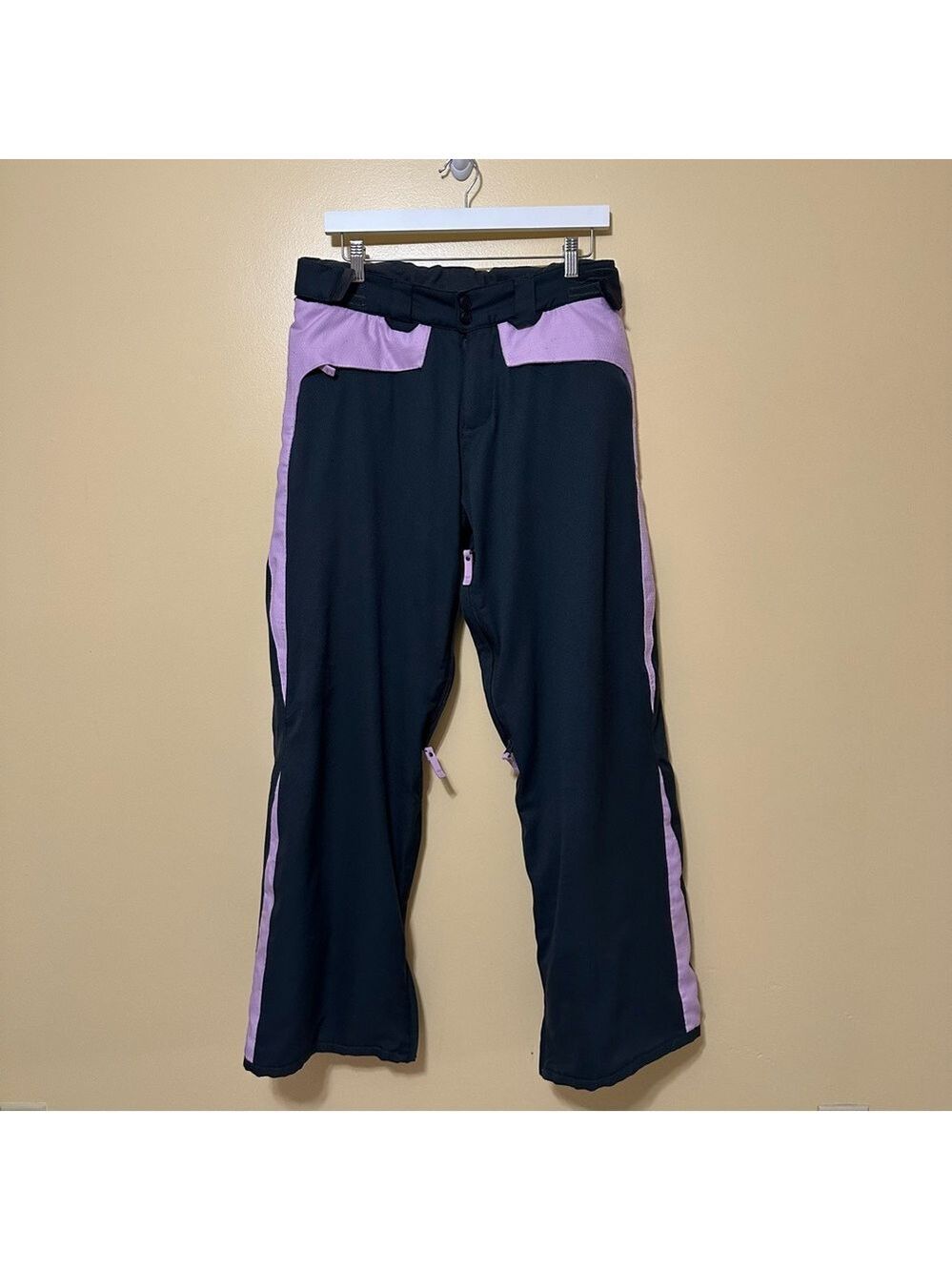 Billabong Ski Wear Snowboard Pants Women M Gray/Purple